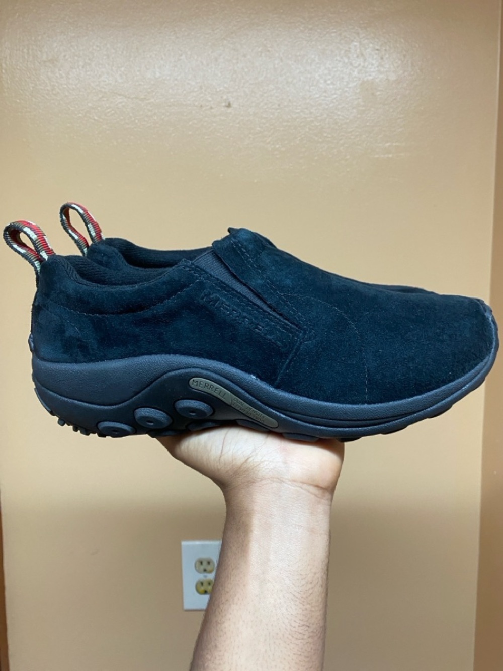 Merrell Jungle Moc Womens Casual Slip-On Moccasins “Midnight Black” J60826